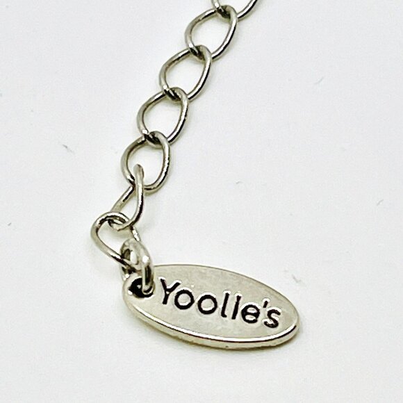 Boho Yoolie Necklace Mothers Day Gift Turquoise Color Crystal Blue Pattern Chain - Picture 7 of 11